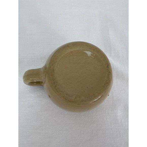 Vintage USA Tan Pottery Crock Style Mug Cup - Picture 5 of 7